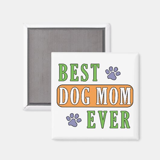 Beste Mama für Hunde Magnet (Vorderseite/Rückseite)
