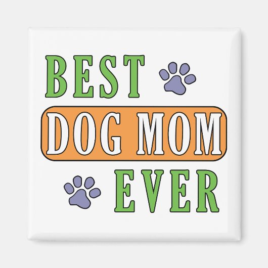 Beste Mama für Hunde Magnet (Vorne)