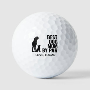 Beste Mama für Hunde mit benutzerdefiniertem Text Golfball