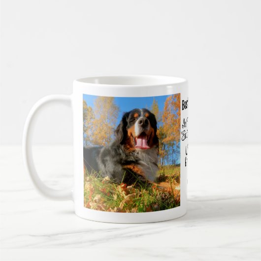 Beste Mama für Hunde Personalisiert 2 Foto Kaffeetasse (Links)