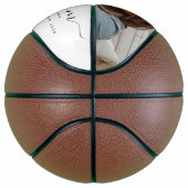 Beste Mama für Hunde: Personalisierter Foto Mutter Basketball (Rechts)