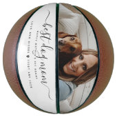 Beste Mama für Hunde: Personalisierter Foto Mutter Basketball (Vertikal)