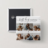 Beste Mama für Hunde: Personalisierter Foto Mutter Button (Vorne & Hinten)
