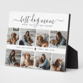 Beste Mama für Hunde: Personalisierter Foto Mutter Fotoplatte (Seite)