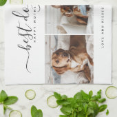 Beste Mama für Hunde: Personalisierter Foto Mutter Geschirrtuch (Gefaltet)