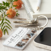 Beste Mama für Hunde: Personalisierter Foto Mutter Schlüsselanhänger (Vorderseite rechts)