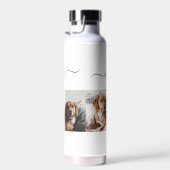 Beste Mama für Hunde: Personalisierter Foto Mutter Trinkflasche (Rechts)