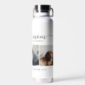 Beste Mama für Hunde: Personalisierter Foto Mutter Trinkflasche (Rückseite)