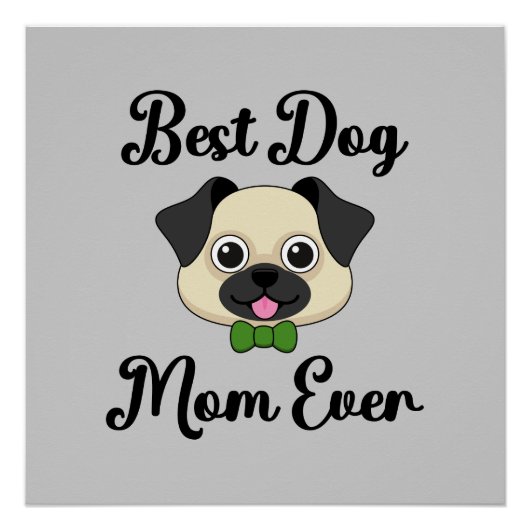 Beste Mama für Hunde Poster (Vorderseite)