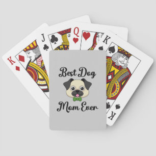 Beste Mama für Hunde Spielkarten