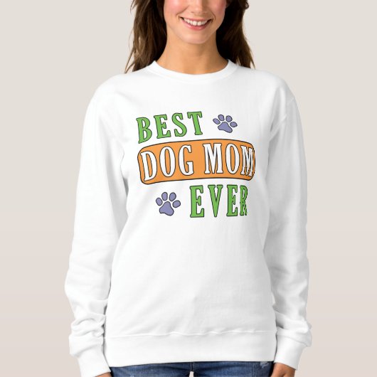 Beste Mama für Hunde Sweatshirt (Vorderseite)