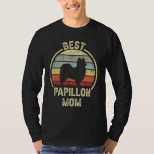 Beste Mama für Hunde - Vintag Papillon T-Shirt
