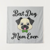 Beste Mama für Hunde Wandteppich (Vorderseite)