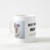Beste Mama für Hunde, zwei handgeschriebene Foto Kaffeetasse (Vorderseite Links)