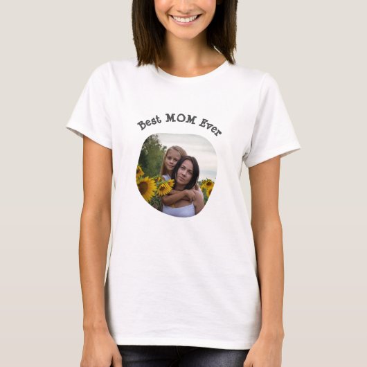 Beste Mama für Ihr eigenes Foto T-Shirt (Vorderseite)