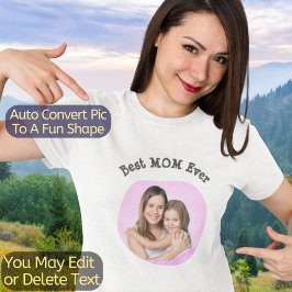 Beste Mama für Ihr eigenes Foto T-Shirt