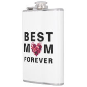 Beste MAMA für immer - Chic & Compact Geschenkflas Flachmann (Links)