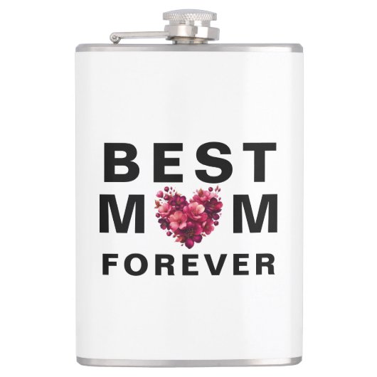 Beste MAMA für immer - Chic & Compact Geschenkflas Flachmann (Vorderseite)