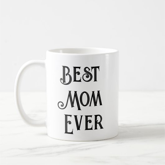 Beste Mama für jede Text-Only-Tasse - Individuelle Kaffeetasse (Links)