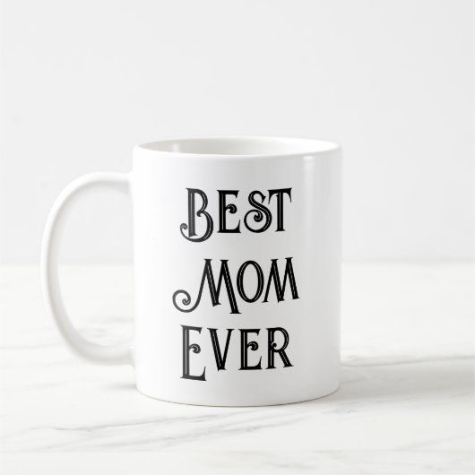 Beste Mama für jede Text-Only-Tasse - Individuelle Kaffeetasse (Links)