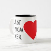Beste Mama für jede Text-Only-Tasse - Individuelle Zweifarbige Tasse (Vorderseite Links)