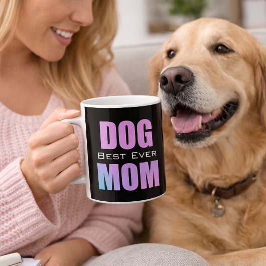 Beste Mama für jeden Hund Neon Pink Kaffeetasse