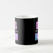 Beste Mama für jeden Hund Neon Pink Kaffeetasse (Mittel)