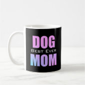 Beste Mama für jeden Hund Neon Pink Kaffeetasse (Links)