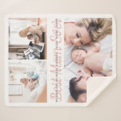Beste Mama für jeden Personalisiert Sherpadecke (Vorderseite (Horizontal))