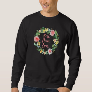 Beste Mama für jeden Text in moderner Typografie m Sweatshirt