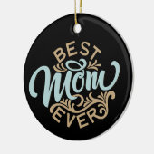 Beste Mama für jeden Wortart Keramik Ornament (Links)