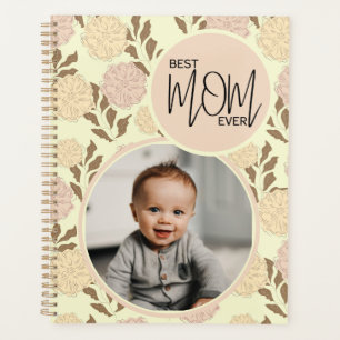 Beste Mama für jedes Blumenmuster Foto Planer