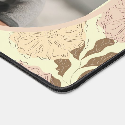 Beste Mama für jedes Blumenmuster Foto Schreibtischunterlage (Ecke)