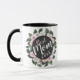 Beste Mama für jedes florale Foto Tasse