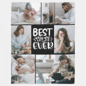Beste Mama für jedes Multi-Foto Fleecedecke (Vorderseite)