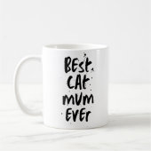Beste Mama für Katzen je Moderne, einfache trendig Kaffeetasse (Links)