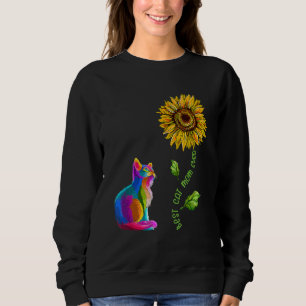Beste Mama für Katzen je Tag der Mutter mit Sonnen Sweatshirt