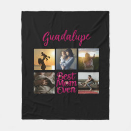 Beste Mama für Mutter FotoCollage Fleecedecke
