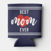 Beste Mama für niedlichen Text je mit Herz Dosenkühler (Vorderseite)