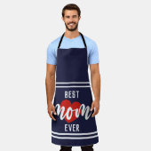 Beste Mama für niedlichen Text je mit Herz Schürze (Getragen)