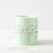 Beste Mama für trendy One Line Motherhood Heart Kaffeetasse (Mittel)