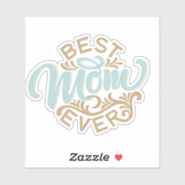 Beste Mama für Word Art Car Decal Aufkleber