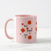 Beste Mama - Gänseblümchen und Mohnblüten, nach Ma Tasse (Links)