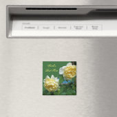 Beste Mama Gelbe Rosen Blume Foto Magnet (In Situ (Geschirrspüler))