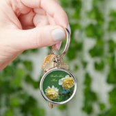 Beste Mama Gelbe Rosen Blume Schlüsselanhänger (Hand)