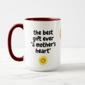 Beste Mama Geschenk (Zitat, Monogramm und Name) So Tasse (Links)