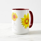 Beste Mama Geschenk (Zitat, Monogramm und Name) So Tasse (VorderseiteRechts)
