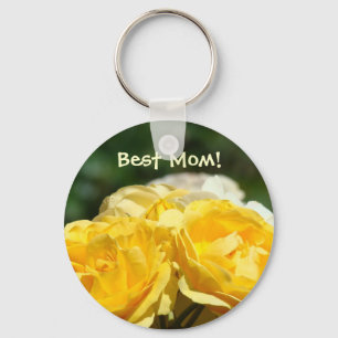 Beste Mama! Geschenke Schlüsselanhänger Gelbe Rose