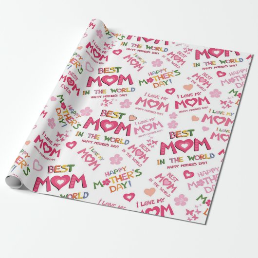 Beste Mama Geschenkpapier (Ungerollt)