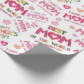 Beste Mama Geschenkpapier (Ecke)